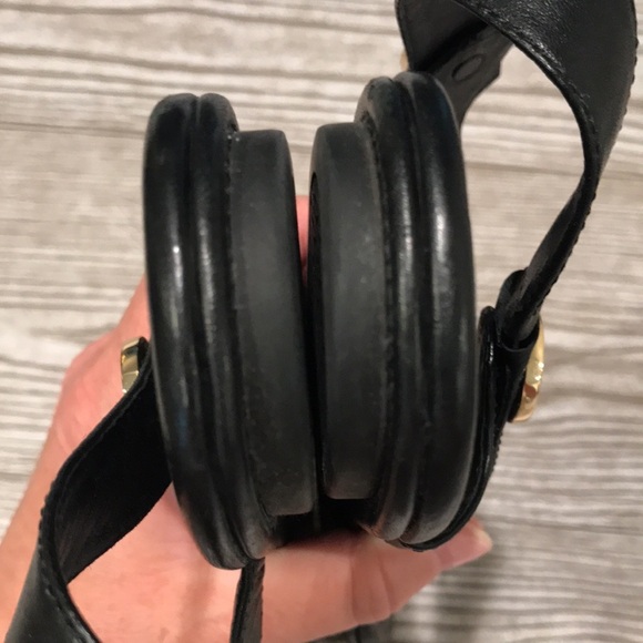 Tory Burch Black Mini Travel Sandals 9 1/2 - Picture 12 of 13